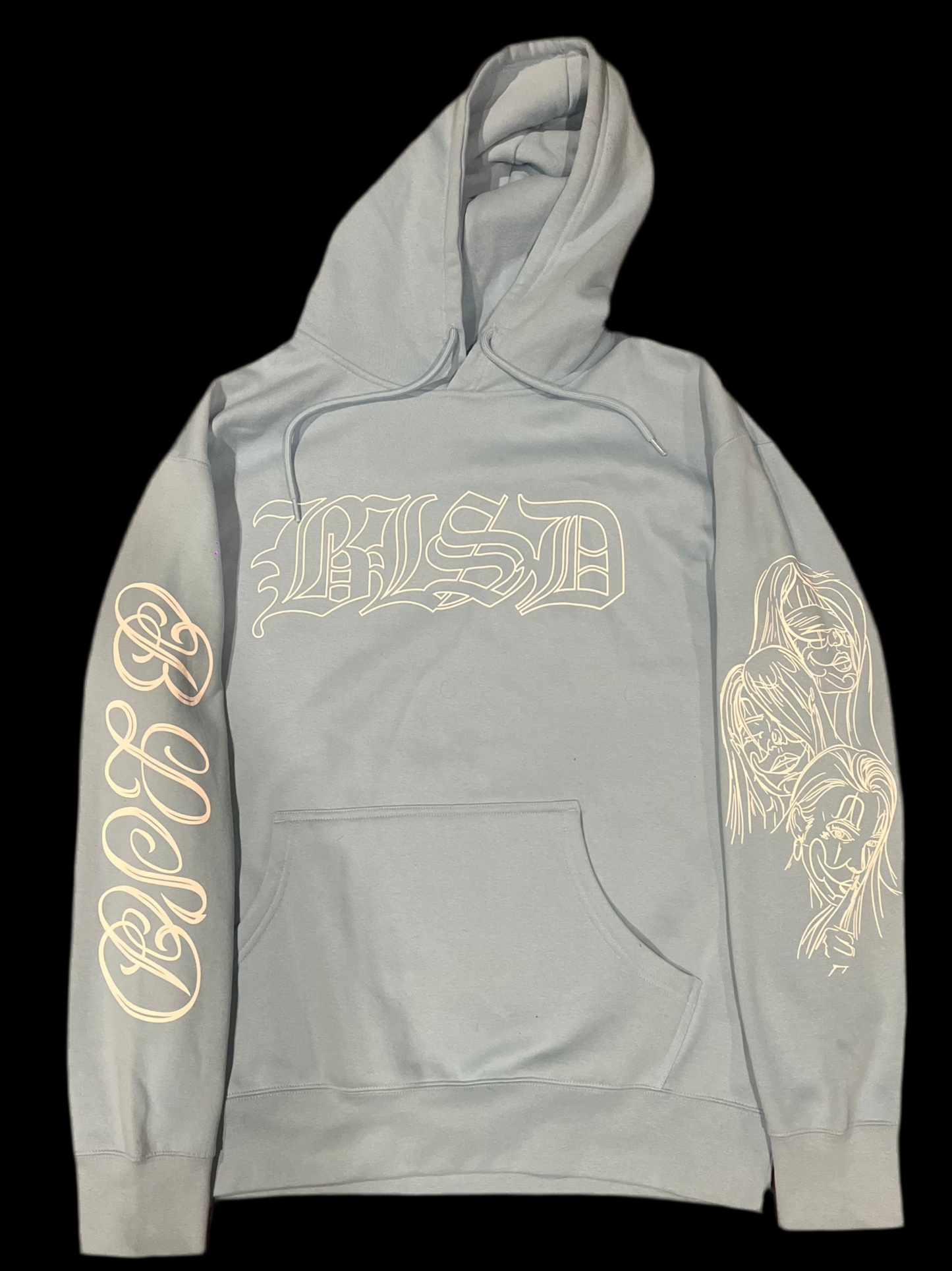 Baby Blue-Family Hoodie