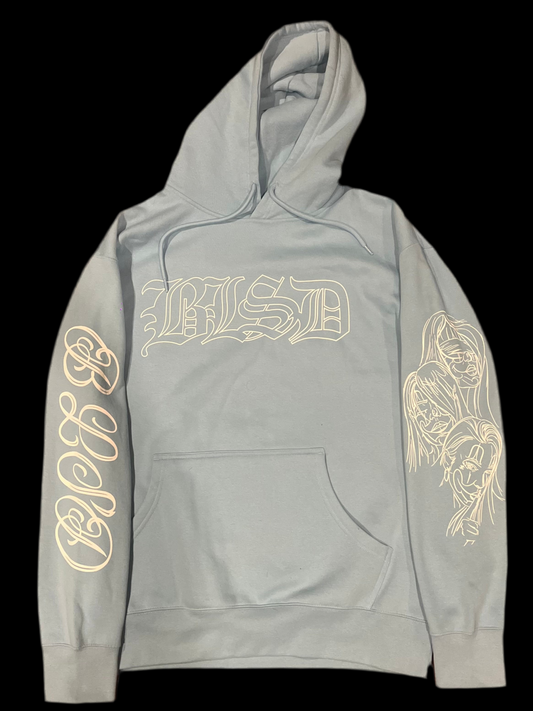 Baby Blue-Family Hoodie